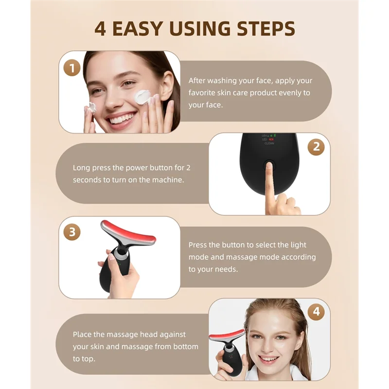 Red-Light Therapy Face & Neck  Massager