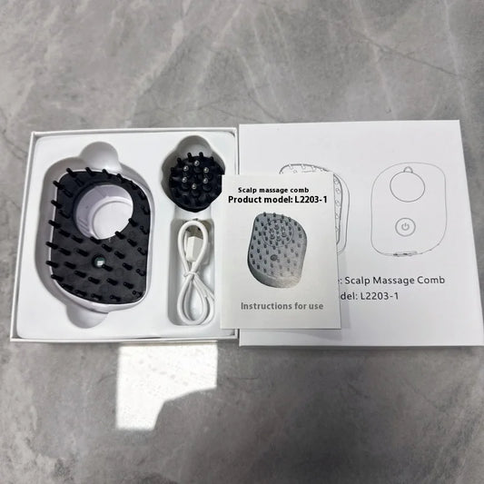 Electric Scalp Massager with Red Light Therapy & Liquid Applicator Relaxing Scalp Care Tool