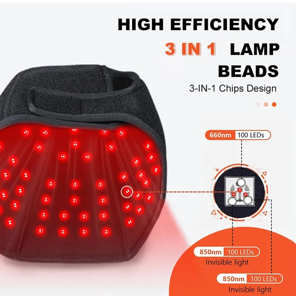 Red and Infrared LEDs Light Therapy Cap
