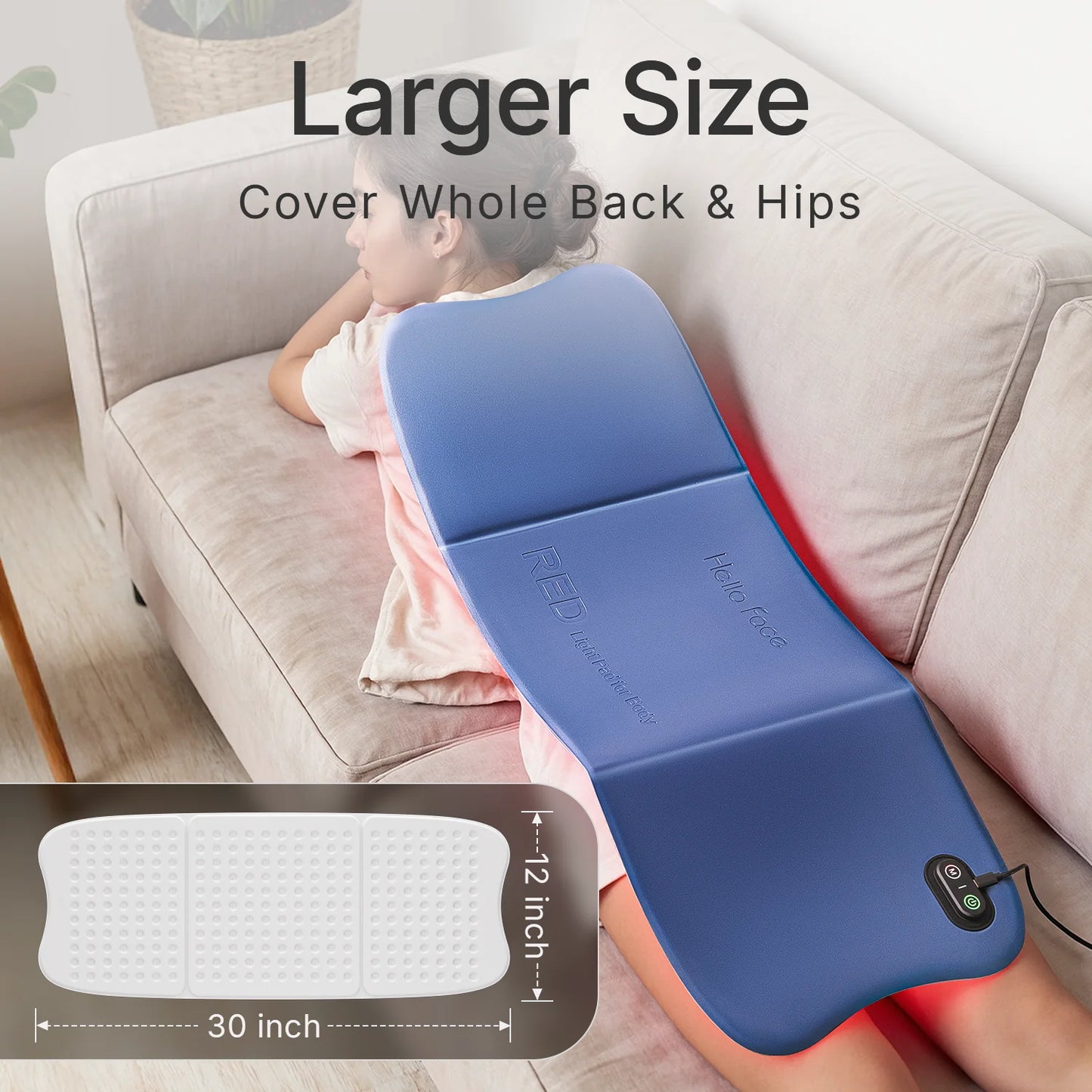 Red Light Therapy Pad 660nm 850nm for Body Pain Relief