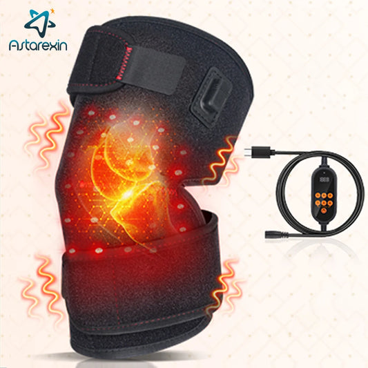 Astarexin Red Infrared Light Therapy Pad 660nm 850nm Red Light Heating Pain Relief Knee Brace Elbow Shoulder Wrap Mas Massager