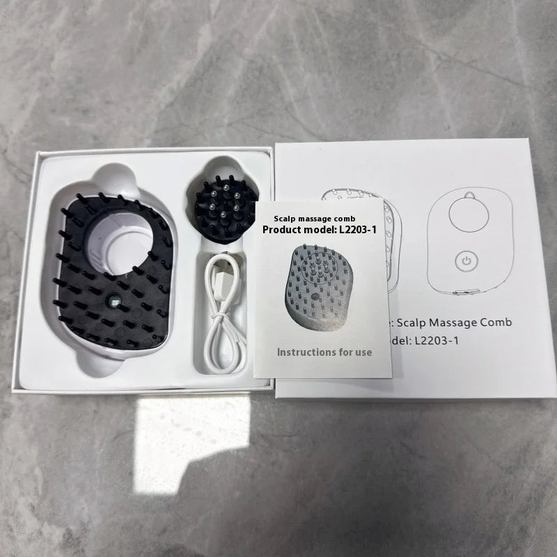 Electric Scalp Massager with Red Light Therapy & Liquid Applicator Relaxing Scalp Care Tool