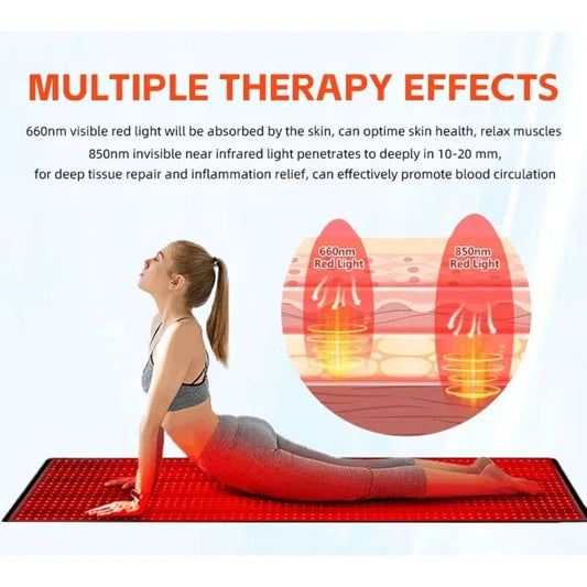 LED Red Light Therapy Yoga Mat