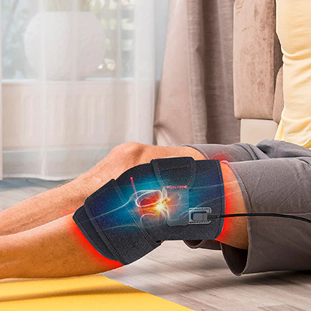 Astarexin Red Infrared Light Therapy Pad 660nm 850nm Red Light Heating Pain Relief Knee Brace Elbow Shoulder Wrap Mas Massager