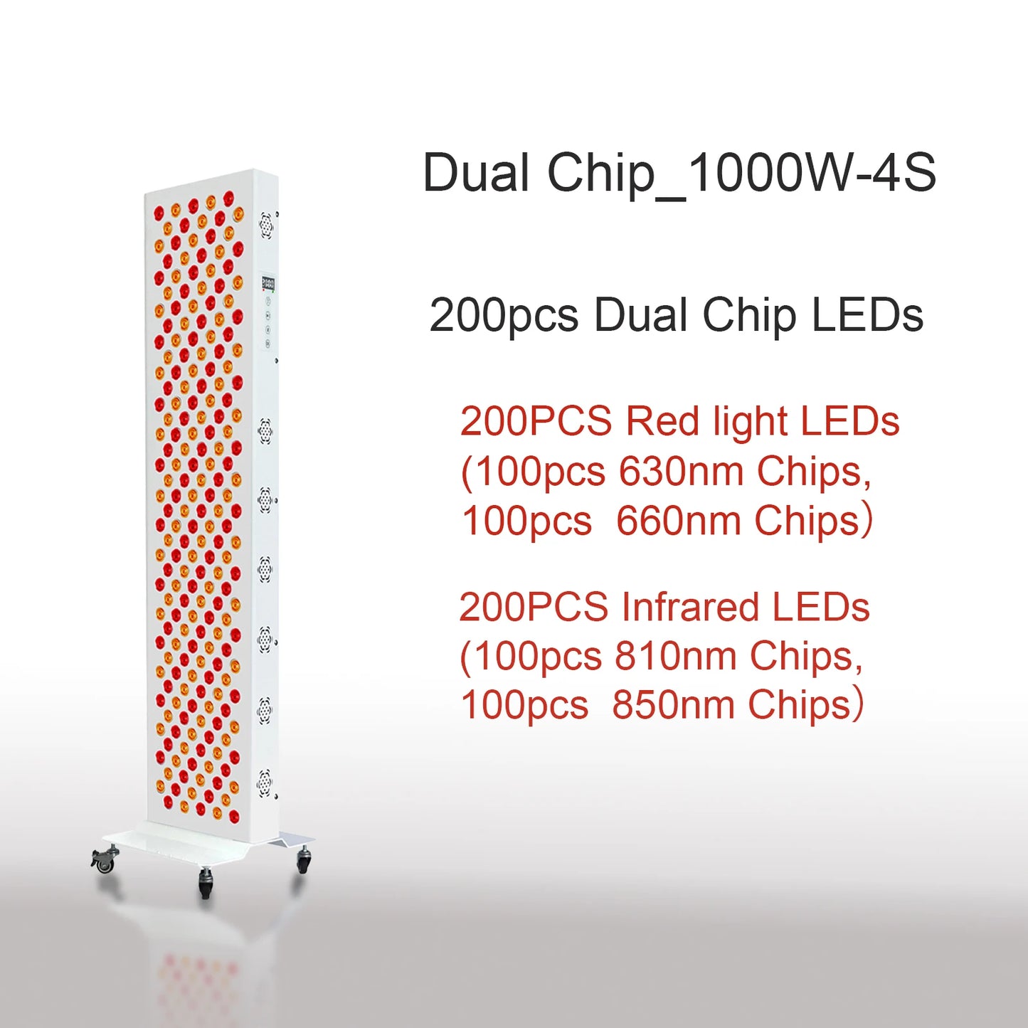 Dual Chip Red Light Therapy Panel Lamp